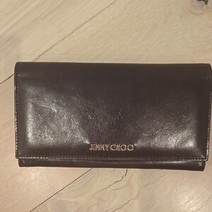 Jimmy Choo Brown Leather Wallet